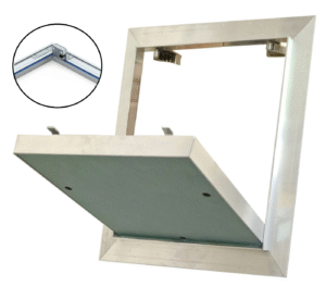 150x150 mm - Drzwiczki rewizyjne do sufitu i ściany GK Wyciągana z Uszczelką Rewizja do malowania- REMO PLUS (15x15cm)