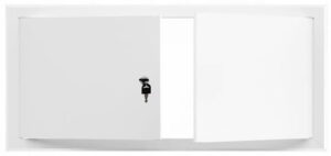 1200x600 mm (120x60 cm) Metalowe Drzwiczki Rewizyjne STRONG - Białe, Wyciągane z Kluczem | Konstrukcja z Grubej Blachy, Idealne do Domu i na Zewnątrz!