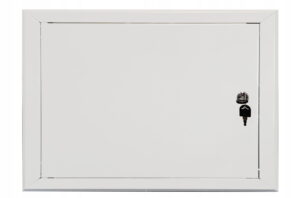 700x600 mm (70x60 cm) Metalowe Drzwiczki Rewizyjne STRONG - Białe, Wyciągane z Kluczem | Konstrukcja z Grubej Blachy, Idealne do Domu i na Zewnątrz!