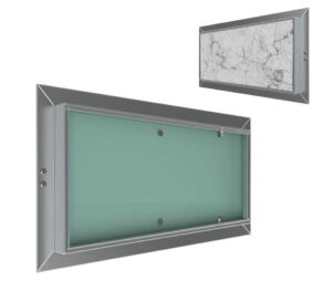 600x500 mm - Drzwiczki rewizyjne pod płytki - Do ściany GK Uchylne z wnęką do glazury - CERAMIKO (60x50cm)