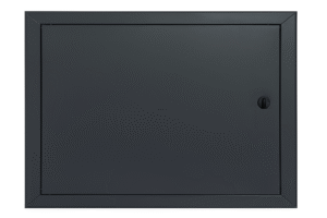 70x50 cm | Metalowe Drzwiczki Rewizyjne STRONG - Grafitowe, Wyciągane z Pokrętłem | Konstrukcja z Grubej Blachy, Idealne do Domu i na Zewnątrz! 700x500 mm