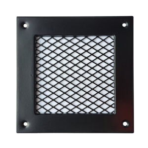 17x17 | Metalowa Kratka Przykręcana ozdobna CZARNA - SIATKA