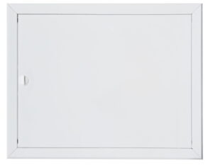 800x600 mm (80x60 cm) Metalowe Drzwiczki Rewizyjne STRONG - Białe, Wyciągane z Pokrętłem| Konstrukcja z Grubej Blachy, Idealne do Domu i na Zewnątrz!