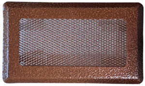 Kratka kominkowa - do kominka 10x20 cm BRĄZ