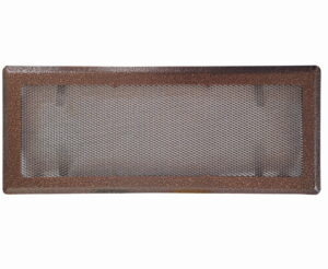 Kratka kominkowa - do kominka 16x45 cm BRĄZ
