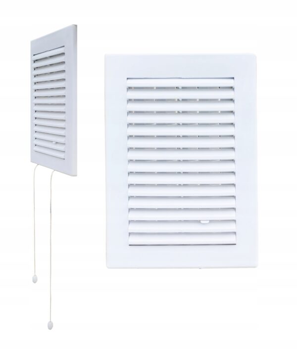 Kratka z żaluzją i sznurkiem wentylacyjna 14x21