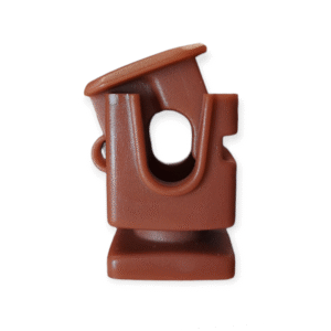 Uchwyt do drutu Wspornik odgromowy - regulowany - NISKI - BRĄZOWY