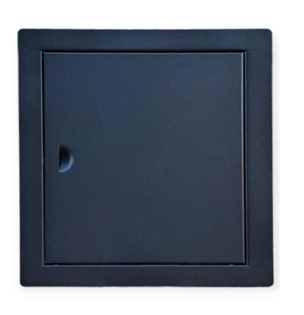 200x300 mm (20x30cm) Metalowe Drzwiczki rewizyjne CLASSIC – Czarne RAL9005, Zamykane na zatrzask | Idealne do Wnętrz i na zewnątrz!