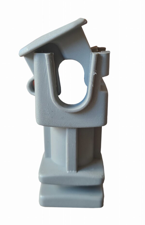 Uchwyt do drutu Wspornik odgromowy - regulowany - WYSOKI- SZARY