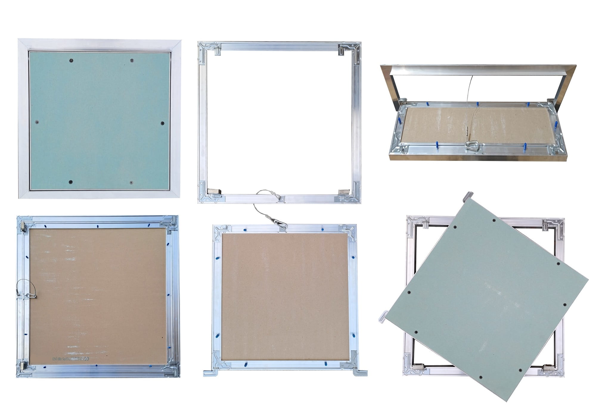 350x350 mm - Drzwiczki rewizyjne do sufitu i ściany GK Wyciągana Rewizja do malowania- REMO (35x35 cm) - obrazek 4