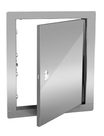 400x400 mm | Nierdzewne drzwiczki rewizyjne ZATRZASK - stal nierdzewna połysk