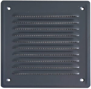 Kratka przykręcana 14x14 JASNY GRAFIT RAL 7016 osłona wentylacyjna kominowa