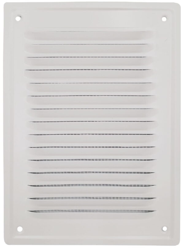 Kratka przykręcana 14x21 BIAŁY RAL 9010 kominowa  wentylacyjna