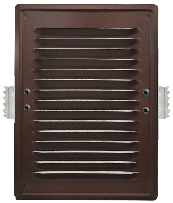 Kratka z łapkami 14X21 BRĄZ RAL 8017 wentylacyjna kominowa
