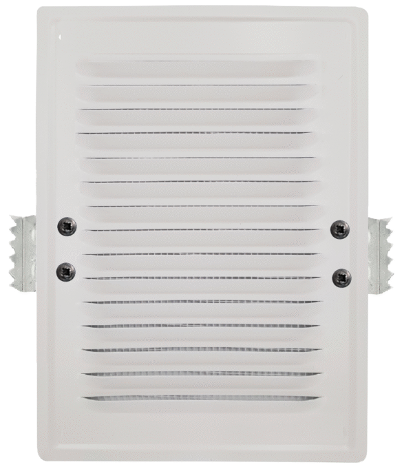 Kratka z łapkami 14X21 BIAŁY RAL 9010 wentylacyjna kominowa