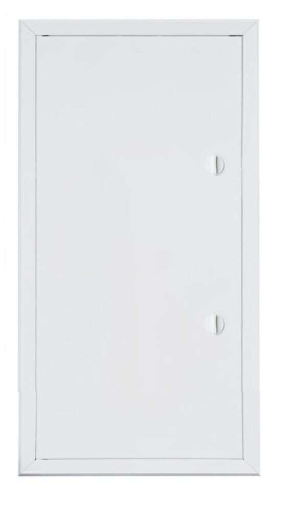 500x1000 mm (50x100 cm) Metalowe Drzwiczki Rewizyjne STRONG - Białe, Wyciągane z Pokrętłem | Konstrukcja z Grubej Blachy, Idealne do Domu i na Zewnątrz!